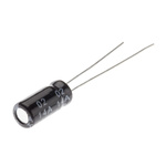 RS PRO 100μF Aluminium Electrolytic Capacitor 6.3V dc, Radial, Through Hole