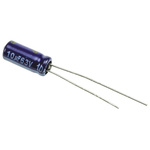 Panasonic 10μF Aluminium Electrolytic Capacitor 63V dc, Radial, Through Hole - ECA1JM100