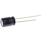 Panasonic 100μF Aluminium Electrolytic Capacitor 63V dc, Radial, Through Hole - ECA1JM101