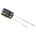 Panasonic 220μF Aluminium Electrolytic Capacitor 25V dc, Radial, Through Hole - EEUFC1E221