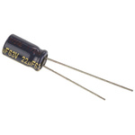 Panasonic 22μF Aluminium Electrolytic Capacitor 63V dc, Radial, Through Hole - EEUFC1J220