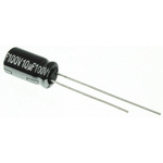 Panasonic 10μF Aluminium Electrolytic Capacitor 100V dc, Radial, Through Hole - ECA2AHG100