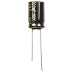 Panasonic 1000μF Aluminium Electrolytic Capacitor 10V dc, Radial, Through Hole - EEUFM1A102