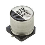 Panasonic 470μF Aluminium Electrolytic Capacitor 25V dc, Surface Mount - EEEFK1E471P