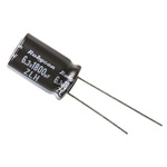 Rubycon 1800μF Aluminium Electrolytic Capacitor 6.3V dc, Radial, Through Hole - 6.3ZLH1800MEFC10X16