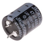 RS PRO 47μF Aluminium Electrolytic Capacitor 400V dc, Snap-In