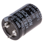 RS PRO 1500μF Aluminium Electrolytic Capacitor 63V dc, Snap-In