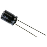 Panasonic 100μF Aluminium Electrolytic Capacitor 50V dc, Radial, Through Hole - EEUFR1H101