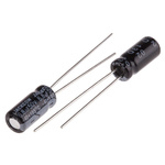 RS PRO 6.8μF Aluminium Electrolytic Capacitor 50V dc, Radial, Through Hole