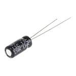 RS PRO 22μF Aluminium Electrolytic Capacitor 63V dc, Radial, Through Hole
