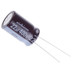 Nichicon 22μF Electrolytic Capacitor 400V dc, Through Hole - UCA2G220MHD