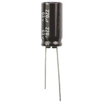 Panasonic 220μF Aluminium Electrolytic Capacitor 63V dc, Radial, Through Hole - EEUEB1J221