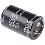 EPCOS 5600μF Aluminium Electrolytic Capacitor 80V dc, Snap-In - B41231A0568M000