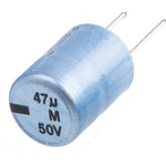 Vishay 47μF Aluminium Electrolytic Capacitor 50V dc, Radial, Through Hole - MAL201331479E3