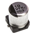 Panasonic 10μF Aluminium Electrolytic Capacitor 35V dc, Surface Mount - EEEFK1V100AR