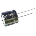 Panasonic 1000μF Aluminium Electrolytic Capacitor 35V dc, Radial, Through Hole - EEUFK1V102S