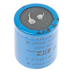 Vishay 4700μF Aluminium Electrolytic Capacitor 63V dc, Snap-In - MAL205858472E3