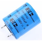 Vishay 1000μF Aluminium Electrolytic Capacitor 100V dc, Snap-In - MAL205659102E3