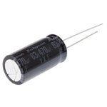 Rubycon 470μF Aluminium Electrolytic Capacitor 63V dc, Radial, Through Hole - 63YXF470M12.5X25