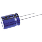 Vishay 2200μF Aluminium Electrolytic Capacitor 16V dc, Radial, Through Hole - MAL213655222E3