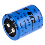 Vishay 220μF Aluminium Electrolytic Capacitor 400V dc, Snap-In - MAL205736221E3