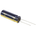 Panasonic 2200μF Aluminium Electrolytic Capacitor 25V dc, Radial, Through Hole - EEUFC1E222