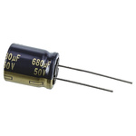 Panasonic 680μF Aluminium Electrolytic Capacitor 50V dc, Radial, Through Hole - EEUFC1H681
