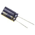 Panasonic 1000μF Aluminium Electrolytic Capacitor 50V dc, Radial, Through Hole - EEUFC1H102