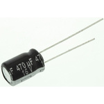 Panasonic 470μF Aluminium Electrolytic Capacitor 16V dc, Radial, Through Hole - ECA1CHG471