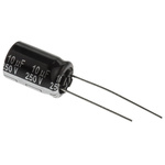 Panasonic 10μF Aluminium Electrolytic Capacitor 250V dc, Radial, Through Hole - ECA2EHG100