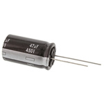 Panasonic 47μF Aluminium Electrolytic Capacitor 450V dc, Radial, Through Hole - EEUED2W470