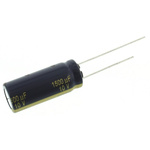 Panasonic 1500μF Aluminium Electrolytic Capacitor 10V dc, Radial, Through Hole - EEUFC1A152