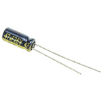 Panasonic 47μF Aluminium Electrolytic Capacitor 25V dc, Radial, Through Hole - EEUFC1E470
