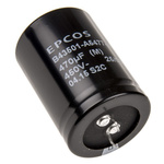 EPCOS 470μF Aluminium Electrolytic Capacitor 450V dc, Snap-In - B43501A5477M