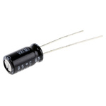 Nichicon 100μF Aluminium Electrolytic Capacitor 25V dc, Radial, Through Hole - UVR1E101MED