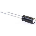 Panasonic 100μF Aluminium Electrolytic Capacitor 10V dc, Radial, Through Hole - EEUFM1A101
