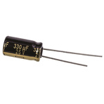 Panasonic 330μF Aluminium Electrolytic Capacitor 25V dc, Radial, Through Hole - EEUFM1E331L