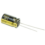 Panasonic 680μF Aluminium Electrolytic Capacitor 35V dc, Radial, Through Hole - EEUFM1V681