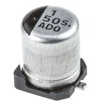 Panasonic 1μF Aluminium Electrolytic Capacitor 50V dc, Surface Mount - EEE1HA010SR