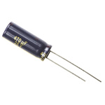 Panasonic 470μF Aluminium Electrolytic Capacitor 25V dc, Radial, Through Hole - EEUFC1E471L