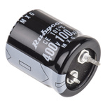 Rubycon 100μF Aluminium Electrolytic Capacitor 400V dc, Snap-In - 400MXG100MSN22X25
