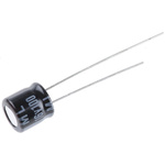 Rubycon 100μF Aluminium Electrolytic Capacitor 16V dc, Radial, Through Hole - 16ML100MEFC6.3X7