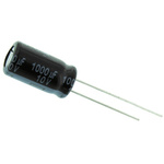 Panasonic 1000μF Aluminium Electrolytic Capacitor 10V dc, Radial, Through Hole - EEUFR1A102L