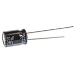 Panasonic 330μF Aluminium Electrolytic Capacitor 25V dc, Radial, Through Hole - EEUFR1E331