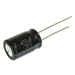 Panasonic 470μF Aluminium Electrolytic Capacitor 35V dc, Radial, Through Hole - EEUFR1V471