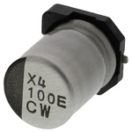 Nichicon 100μF Aluminium Electrolytic Capacitor 25V dc, Surface Mount - UCW1E101MCL1GS