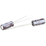 Nichicon 10μF Aluminium Electrolytic Capacitor 25V dc, Radial, Through Hole - UPW1E100MDD