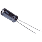 Nichicon 22μF Aluminium Electrolytic Capacitor 25V dc, Radial, Through Hole - UPW1E220MDD