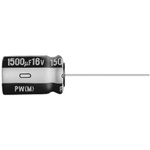 Nichicon 1000μF Aluminium Electrolytic Capacitor 35V dc, Radial, Through Hole - UPW1V102MHD