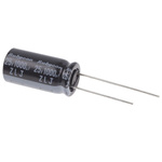 Rubycon 1000μF Aluminium Electrolytic Capacitor 25V dc, Radial, Through Hole - 25ZLJ1000M10X20